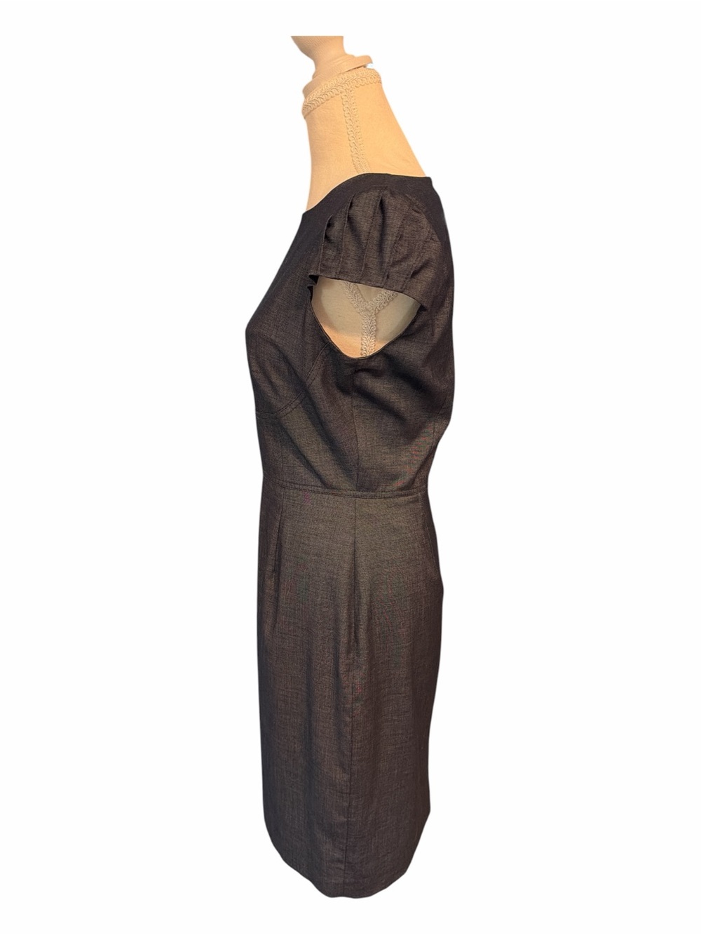 Antonio Melani Slate Blue Sheath Career Office Dress Size 4 - Picture 2 of 6